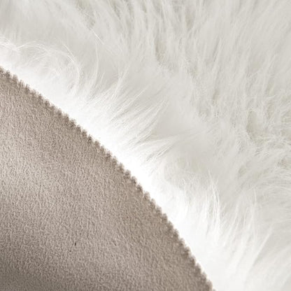 MIULEE Luxury Super Soft Fluffy Area Rug Faux Fur Plush Large Sheepskin Rug Decorative Christmas Shaggy Carpet for Bedside Sofa Floor Nursery 3 x 5 Feet, White