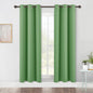 NICETOWN Blackout Window Curtains 70" L, 2 Panels, 34 inch, Forest Green, Grommet Top Room Darkening Thermal Insulated Vertical Window Drapes Modern for Flat/Apartment
