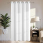 Joydeco Blackout Patio Sliding Door Curtains 108 Inches Long, Grommet Privacy Room Divider Curtains, Extra Wide Thermal Blackout Drapes for Bedroom Living Room (Pure White, 70Wx108L, 1 Panel)