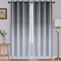 SimpleHome Ombre Room Darkening Curtains for Living Room, Light Blocking Gradient Grey to Gray White Thick Thermal Insulated Grommet Window Curtains/Drapes for Bedroom, 2 Panels, 52x72 inches Length