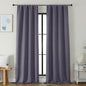 Simplebrand Ava Greyish Purple Blackout Curtains for Bedroom 96 Inches Long 2 Panels, Solid Thermal Insulated, Energy Saving Nursery Window Treatment Curtains Blackout Drapes, W40 x L96 Inch