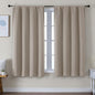 Simplebrand Ava Stone Blackout Curtains for Bedroom 63 Inch Length 2 Panels Set, Solid Thermal Insulated Privacy Living Room Window Treatment Curtains Blackout Drapes, W50 x L63 Inch