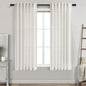 Cream Linen Curtains 63 Inches Long for Bedroom Back Tab Light Filtering Privacy Sheer Curtains Modern Farmhouse Coastal Decor Cream Cotton Textured Gauze Curtain for Bathroom 2 Panel Set 42x63
