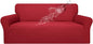 Easy-Going 100% Waterproof Couch Cover, Dual Waterproof Sofa Cover, Stretch Jacquard Sofa Slipcover, Leakproof Furniture Protector for Kids, Pets, Dog and Cat (Sofa, Christmas Red)