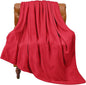 BEDELITE Fleece Blanket Twin Size Red Throw Blanket for Couch & Bed, Luxury Plush Cozy Fuzzy Blanket 60x80 inches, Super Soft Warm Lightweight Throw Blanket for Travel Camping