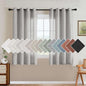 H.VERSAILTEX Elegant Natural Linen Blended Energy Efficient Light Filtering Linen Textured Semi Sheer Curtains/Nickel Grommet Window Treatments Panels/Drapes (Set of 2, Dove, 52" x 54")