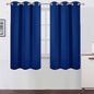 LEMOMO Blackout Curtains 40 x 63 inch/Royal Blue Curtains Set of 2 Panels/Thermal Insulated Room Darkening Bedroom Curtains