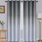 SimpleHome Ombre Room Darkening Curtains for Living Room, Light Blocking Gradient Gray to Grey White Thick Thermal Insulated Grommet Window Curtains/Drapes for Bedroom, 2 Panels, 52x84 inches Length
