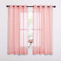 NICETOWN Coral Sheer Curtains L63 inches - Grommet Lightweight Gauzy Textured Sheer Panels Window Treatment for Girl/Daughter's Bedroom (W54 x L63, Coral, 2 PCs)
