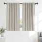 PONY DANCE Short Black Out Curtain Panels for Basement, Small Drapes for Bathroom, Thermal Insulated Tiers for Basement, 34x45 inch, 2 Window Curtain Panels, Cream