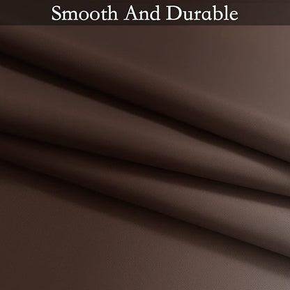 SimpleHome Ombre Room Darkening Curtains for Living Room, Light Blocking Gradient Brown to Greyish White Thermal Insulated Grommet Window Curtains/Drapes for Bedroom, 2 Panels, 52x63 inches Length