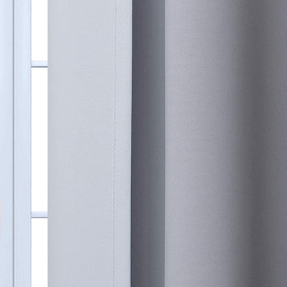 Yakamok Light Blocking Ombre Curtains, Greyish White and Black Gradient Color Curtains, Room Darkening Grommet Window Drapes for Bedroom(Black, 42x84 Inch, 2 Panels)