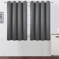 LEMOMO Frost Grey Thermal Blackout Curtains/52 x 54 Inch/Set of 2 Panels Room Darkening Curtains for Bedroom