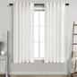 Nanspring Beige White Linen Curtains 63 Inch Length for Living Room Semi Sheer Curtain Back Tab and Rod Pocket Rustic Farmhouse Dector Coastal Room Decor Drapes for Bedroom 40 X 63, 2 Panels