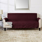 Great Bay Home Reversible Sofa Cover - Washable Slipcover Furniture Protector with Elastic Straps - Perfect for Kids & Pets - Quilted & Stitched Detail (Wine/Light Grey)