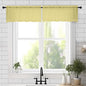 Chyhomenyc Mustard Yellow Sheer Valances for Windows - Light Filtering Small Kitchen Curtains, Short Top Window Treatment Decor for Living Room Bathroom Basement, 42Wx18L inches, 2 Pack