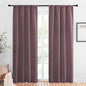 NICETOWN Blackout Curtains for Living Curtains, Window Treatment Thermal Insulated Room Darkening Drape Panels for Patio Sliding Glass Door (Dry Rose, Set of 2, 42 inches Width by 84 inches Length)