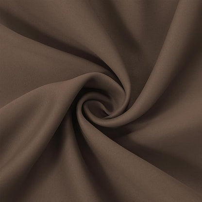 LEMOMO Chocolate Brown Thermal Blackout Curtains/38 x 63 Inch/Set of 2 Panels Room Darkening Curtains for Bedroom