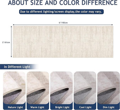Washable Runners for Hallway 2x6 Runner Rug,Ultra-Thin Kitchen Runner Rugs,Non-Slip Backing Entryway Rug Runner,Abstract Carpet for Hallways,Bedroom,Dining,Laundry Room