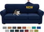 XINEAGE 2026 New 4 Pieces Couch Covers for 3 Cushion Couch Super Stretch Thick Soft Sofa Cover Anti Slip Sofa Slipcover Dogs Cats Furniture Protector (Navy Blue, 71"-91")