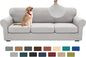 XINEAGE 2026 New 4 Pieces Extra Large Couch Covers for 3 Cushion Sofa Super Stretch Sofa Cover for 3 Large Seat Cushion Universal Slip Cover for Living Room (Silver Grey), 91"-110"(3 Cushions)