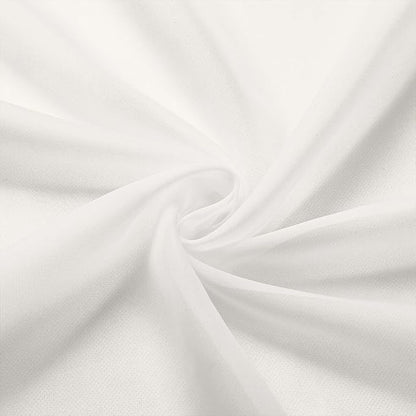 Ivory Valances for Windows, Ivory Sheer Curtains 14 Inch Length 2 Pack Kitchen Drapes, Modern Solid Mini Small Window Curtains for Cafe Bathroom Basement, Each 42" Wx14 L Inches