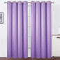LEMOMO Lilac Blackout Curtains 52 x 84 inch/Lavender Curtains Set of 2 Panels/Thermal Insulated Room Darkening Bedroom Curtains
