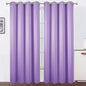 LEMOMO Blackout Curtains 66 x 84 inch/Lavender Curtains Set of 2 Panels/Thermal Insulated Room Darkening Bedroom Curtains