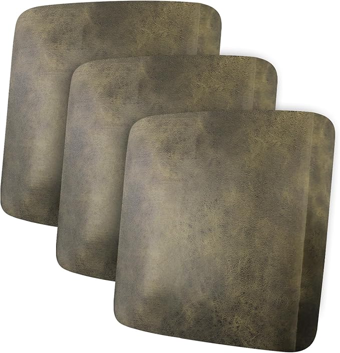 Leather Look Couch Cushion Covers Sofa Seat Slipcovers Sets Couches Furniture Protector for Sectional Armchair Loveseat Pets Kids Stretch Polyester & Spandex Fabric (3 Cushion Sofa, Yellow)