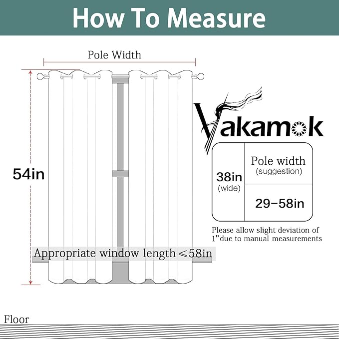 Yakamok Blackout Curtains Room Darkening Thermal Insulated with Grommet Window Curtain for Bedroom, 38Wx54L inch, Pink, 2 Panels