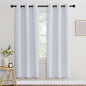 NICETOWN Room Darkening Curtains for Nursery, Grommet Thermal Insulated Light Blocking Window Treatments Sound Reducing for Bedroom, W37 x L72, 2 Panels, Greyish White
