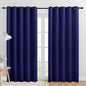 NICETOWN Room Darkening Draperies Window Curtain Panels, Royal Blue, 2 Panels, W60 x L84 -inch, Thermal Insulated Grommet Room Darkening Curtains for Bedroom