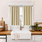 RYB HOME 100% Blackout Basement Curtains 36 inches Long, Heat & UV Blocking Total Room Darkening Noise Reducing Curtains for Bathroom RV Campers, Biscotti Beige, 2 Panels Set