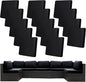 14 Pcs Stretch Patio Cushion Covers,Outdoor Couch Covers Replacement,Outdoor Couch & Sofa Slipcovers,for Patio Furniture Cushion Covers,Washable Reusable Furniture Protector (Black,Cover Only)