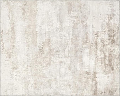 Washable Rugs 8x10 Area Rugs for Living Room - Modern Abstract Rugs for Bedroom,Dining Room,Large Soft Low Pile Carpet with Non Slip Rubber Backing,Neutral Accent Nursery Rug- Yello Brown
