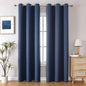 ChrisDowa Blackout Curtains 72 inches Long for Bedroom - 2 Panels Set Grommet Thermal Insulated Room Darkening Curtains for Living Room (Stone Blue, 42 x 72 Inch)
