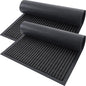 OLANLY Front Door Mat Indoor Outdoor Entrance, 2-Pack 29.5 x 17 Inch, Waterproof Heavy Duty Doormat, Fade Resistant, Low Profile, Easy Clean Patio Porch Welcome Floor Mats for Entry, Charcoal Grey
