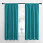 NICETOWN Peacock Blue Blackout Curtains Panels for Window, Thermal Insulated Rod Pocket Blackout Drapes/Draperies for Living Room (2 Panels, W42 x L63 inches)