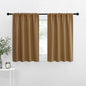 NICETOWN Blackout Curtains for RV Windows, Gold Brown, 29" by 20", 2 Panels, Room Darkening Window Curtain Panels, Easy-Care Solid Thermal Insulated Draperies/Drapes for Daughter Room
