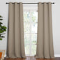 NICETOWN Patio Glass Door Blackout Curtains for Bedroom/Living Room, Privacy Panel Drapes for Dining and Guest Room (Taupe, 42 inches Wide x 90 inches Long, 1 Pair)