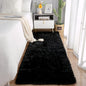 Chicrug Soft Runner Rugs for Bedroom Living Room Plush Fluffy Rug 3x10 Feet, Shag Furry Area Rug Carpet Non Shedding for Nursery Children Kids Girls Room Home Decorative, Black