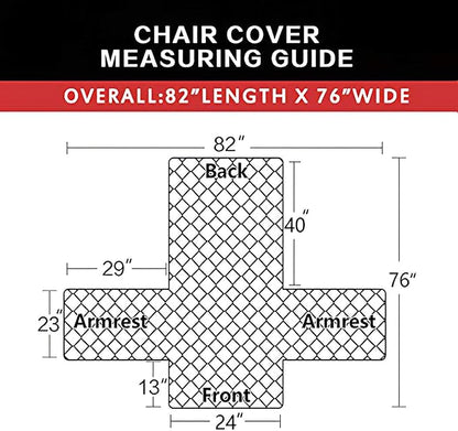 Easy-Going Chair Sofa Slipcover Reversible Sofa Cover Water Resistant Couch Cover Furniture Protector Cover with Elastic Straps for Pets Kids Children Dog Cat (Chair, Navy/Navy)