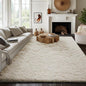 Ophanie 7x9 Area Rugs, Upgrade Non-Slip Fluffy Soft Rugs for Living Room, Large Shag Ivory Fuzzy Plush Rug, Shaggy Big Carpets for Bedroom, Kids Boys Girls Dorm Nursery Home Decor Aesthetic