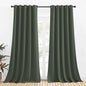 NICETOWN Room Darkening Draperies Window Curtain Panels, Dark Mallard, 2 Panels, W70 x L108 -inch, Thermal Insulated Grommet Room Darkening Curtains for Bedroom