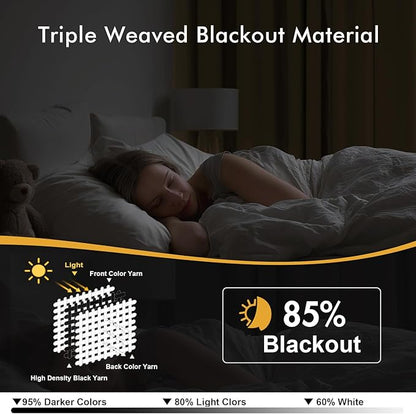 MIULEE Taupe Brown Blackout Curtains for Bedroom Living Room 45 Inches Long 2 Panels, Thermal Insulated Room Darkening Drapes Solid Grommet Noise Reduction Light Blocking Window Treatments 40x45 Inch