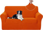 U-NICE HOME Loveseat Cover Stretch Couch Cover Sofa Cover Sofa Slipcover Furniture Protector for 2 Cushion Couch Sofa Pet Friendly(Loveseat, Orange)