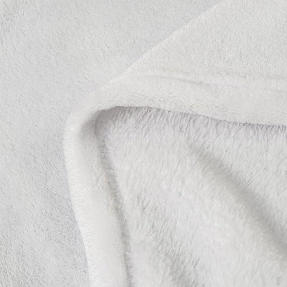 BEDELITE Fleece Blankets Queen Size White Throw Blankets for Bed, Luxury Plush Cozy Fuzzy Blanket 90x90 inches, Super Soft Warm Lightweight Throw Blanket All Seasons Suitable