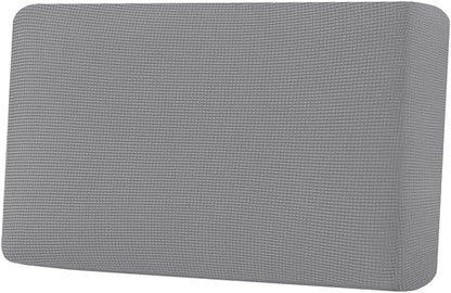 H.VERSAILTEX Super Stretch Individual Seat Cushion Covers Sofa Covers Couch Cushion Covers Slipcover Sets Thick Jacquard Textured Twill Fabric (1 Piece Loveseat Cushion Cover, Dove)