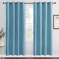 NICETOWN Teal Blue Blackout Curtains 78 inches Length for Living Room, 2 Panels, 55" Wide, Thermal Insulated Decoration Drapes for Bedroom Window