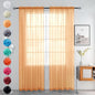 youleyar Solid Sheer Rod Pocket Curtain Voile Draperies 2 Panels White Beige Black Grey Coffee 52 Inch Width 96 Inch Long 1 Pair for Kitchen Bedroom Children Living Room Yard(Beige,52Wｘ96L)